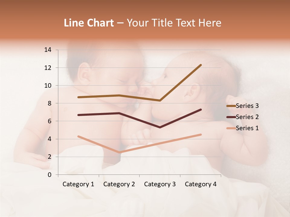 Newborn Child Twins Baby Baby PowerPoint Template