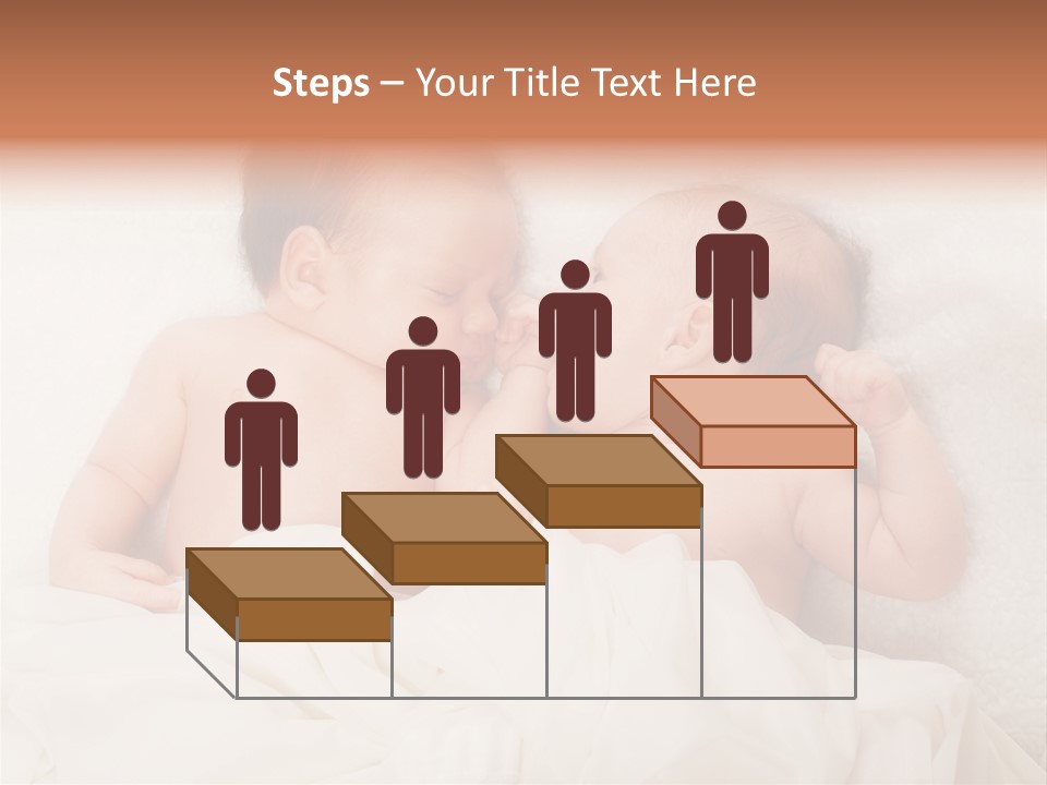 Newborn Child Twins Baby Baby PowerPoint Template