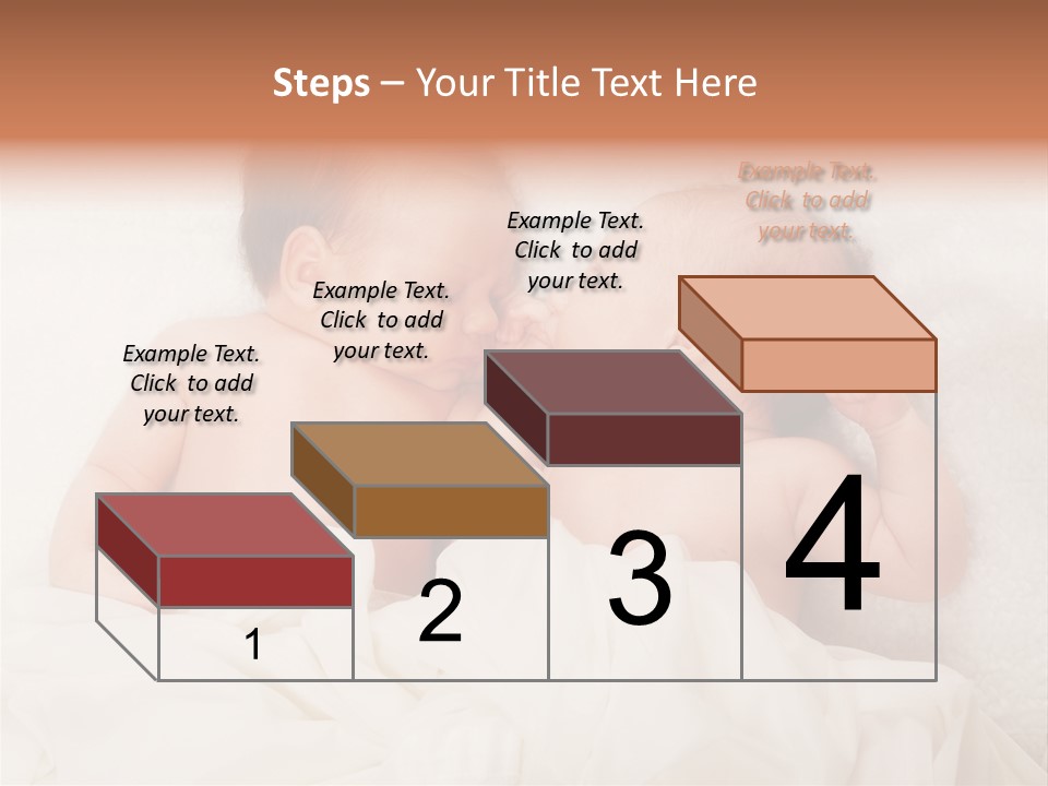 Newborn Child Twins Baby Baby PowerPoint Template