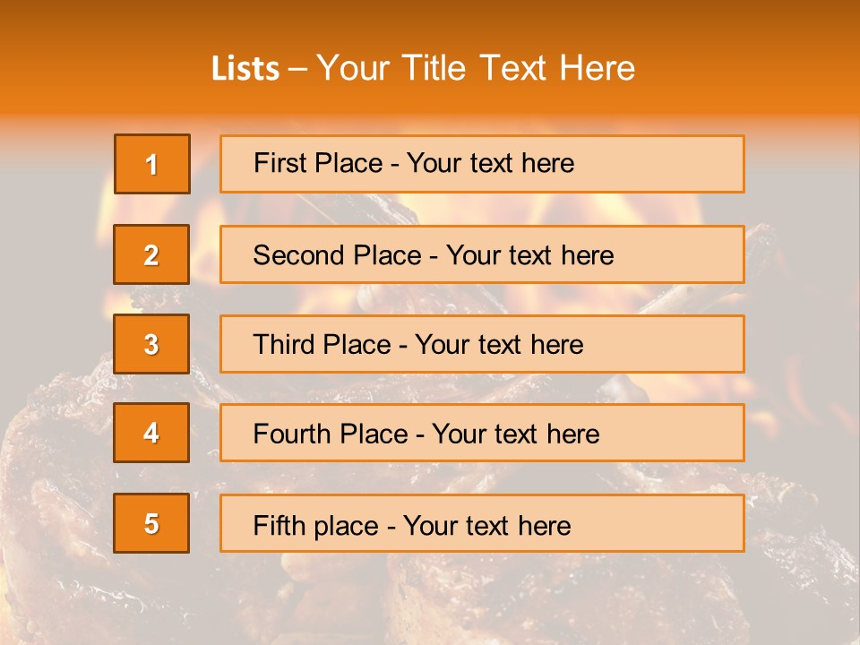 American Kitchen Dinner PowerPoint Template