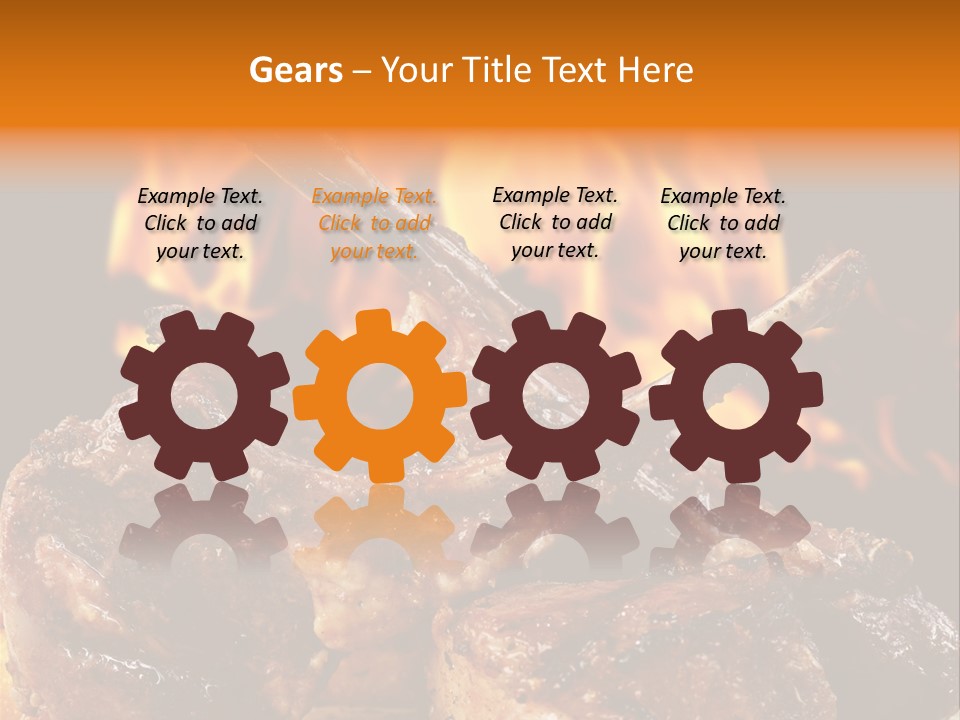 American Kitchen Dinner PowerPoint Template