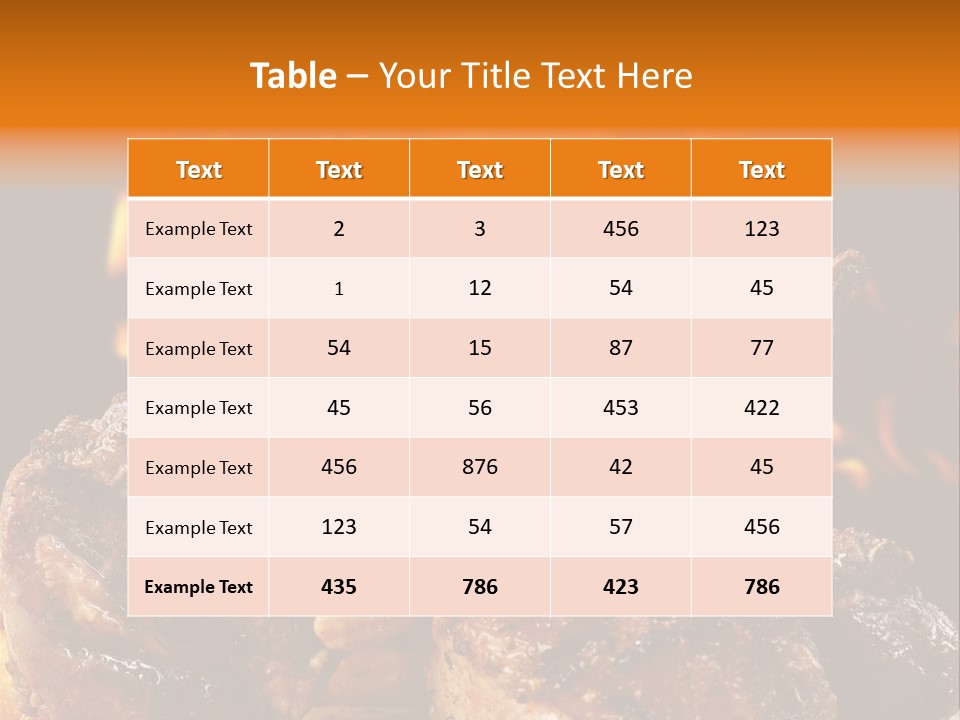 American Kitchen Dinner PowerPoint Template