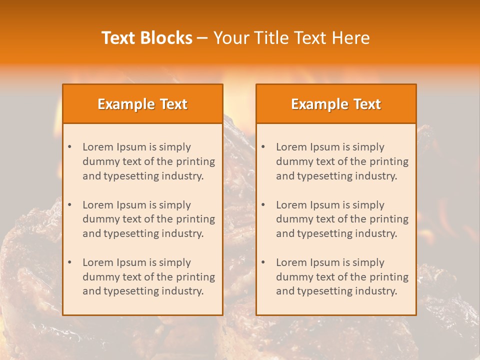American Kitchen Dinner PowerPoint Template