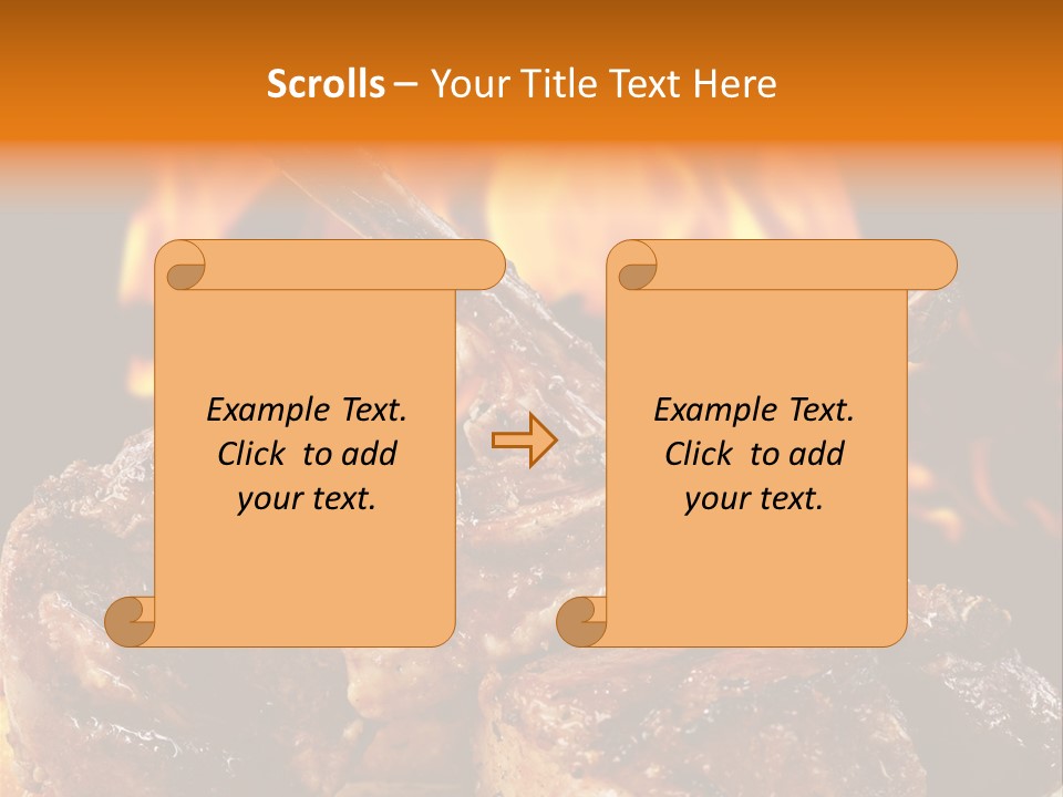 American Kitchen Dinner PowerPoint Template