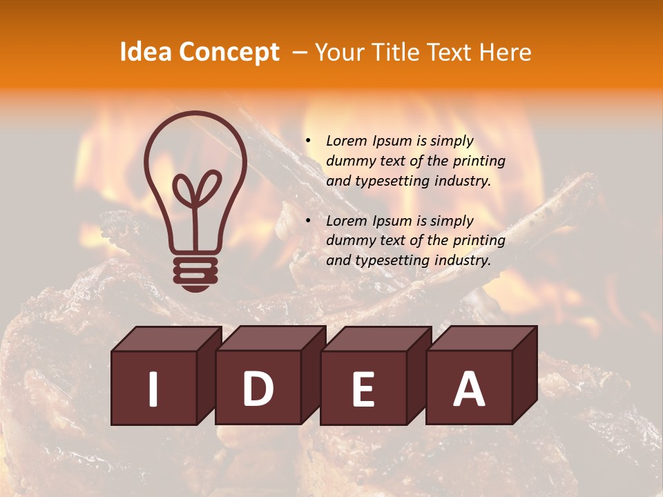 American Kitchen Dinner PowerPoint Template