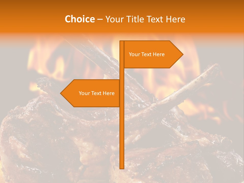 American Kitchen Dinner PowerPoint Template