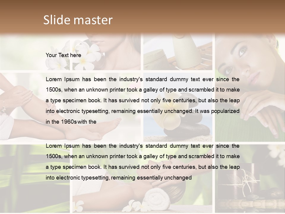 Skincare Body Young PowerPoint Template