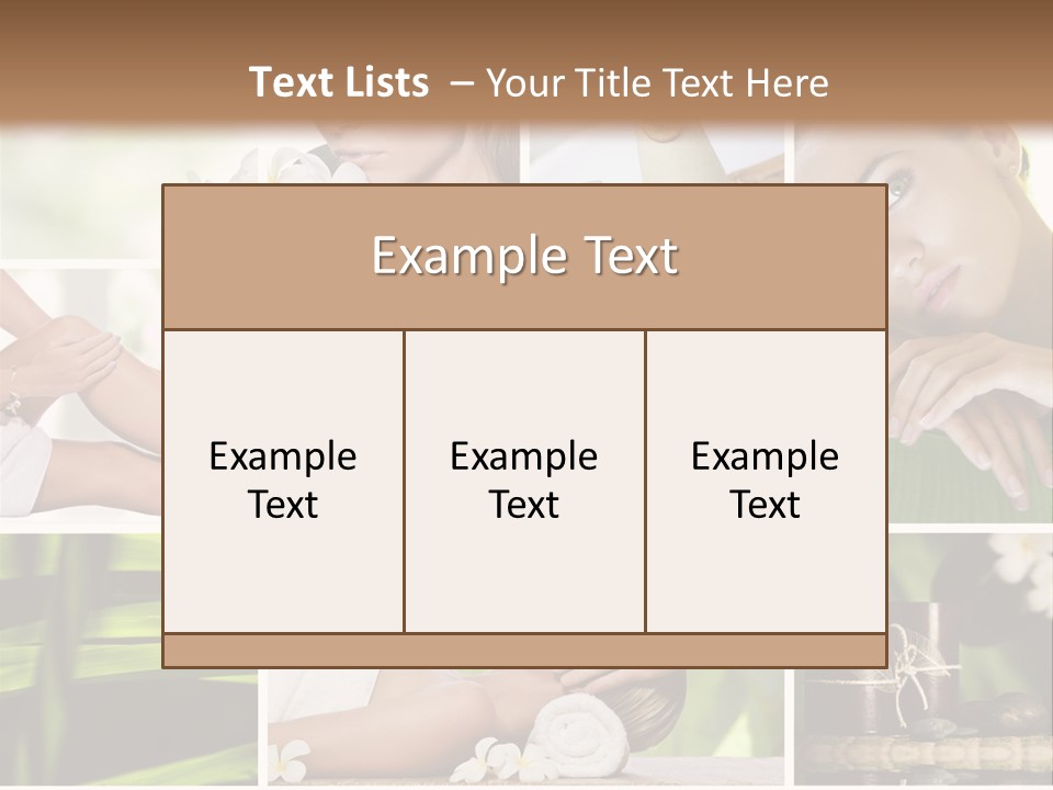 Skincare Body Young PowerPoint Template