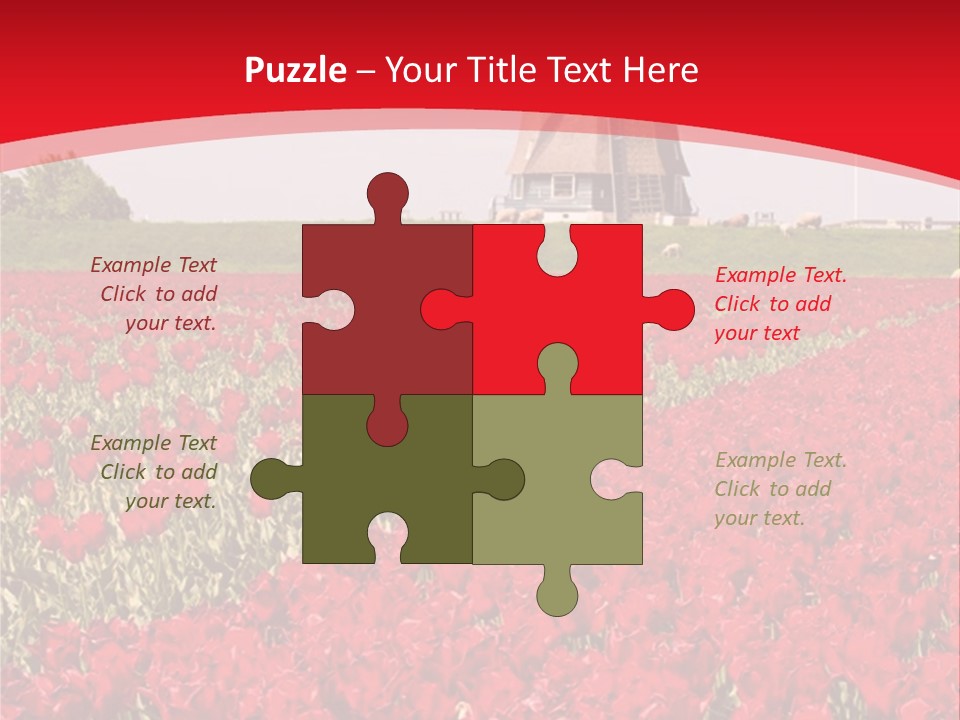 Netherlands Red Bulb PowerPoint Template