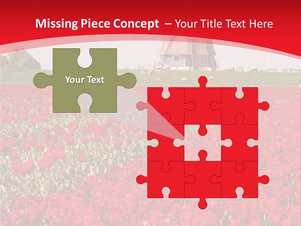 Netherlands Red Bulb PowerPoint Template