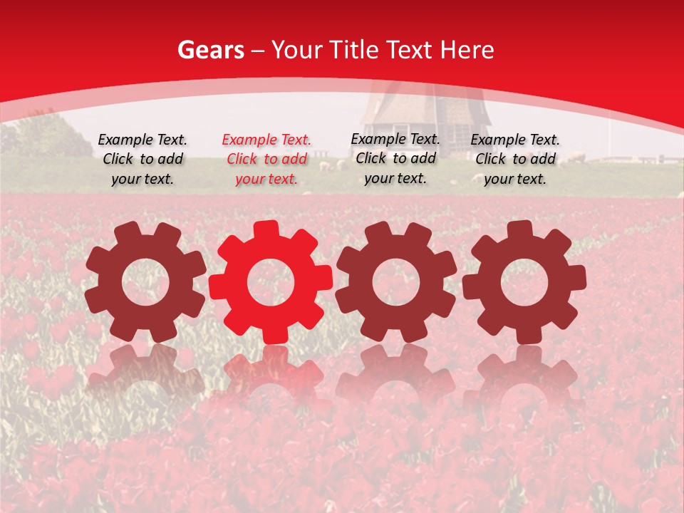 Netherlands Red Bulb PowerPoint Template