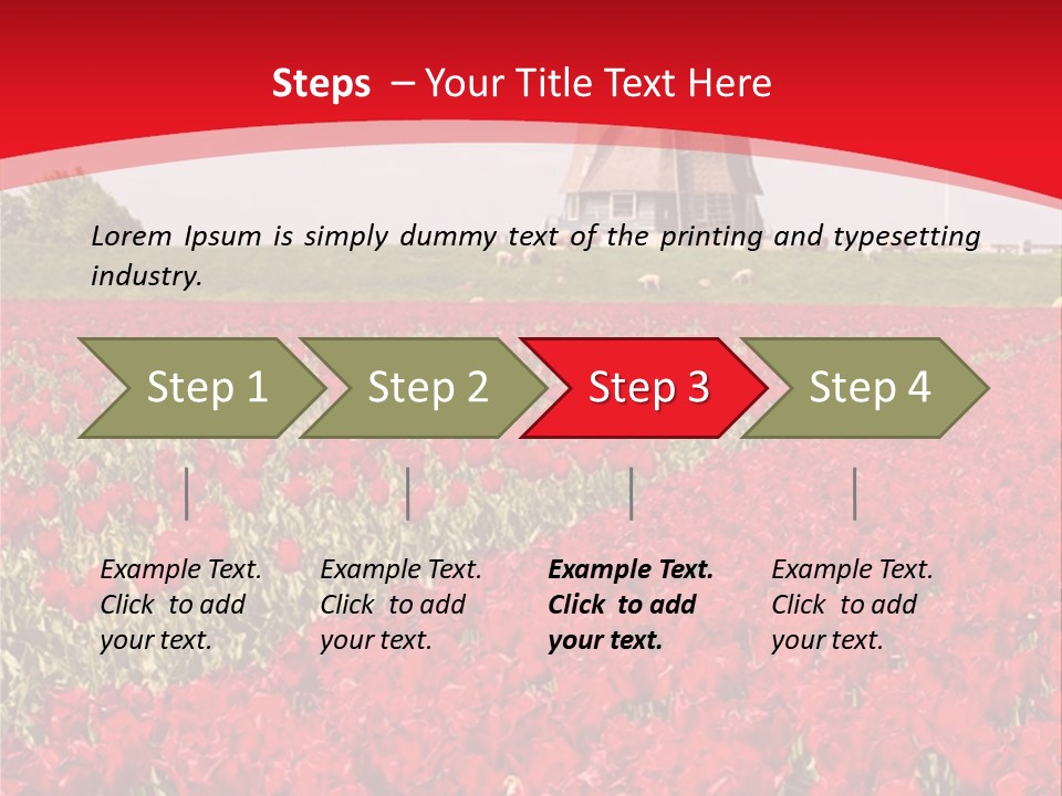 Netherlands Red Bulb PowerPoint Template