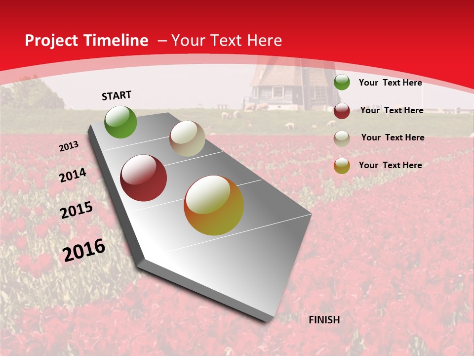 Netherlands Red Bulb PowerPoint Template