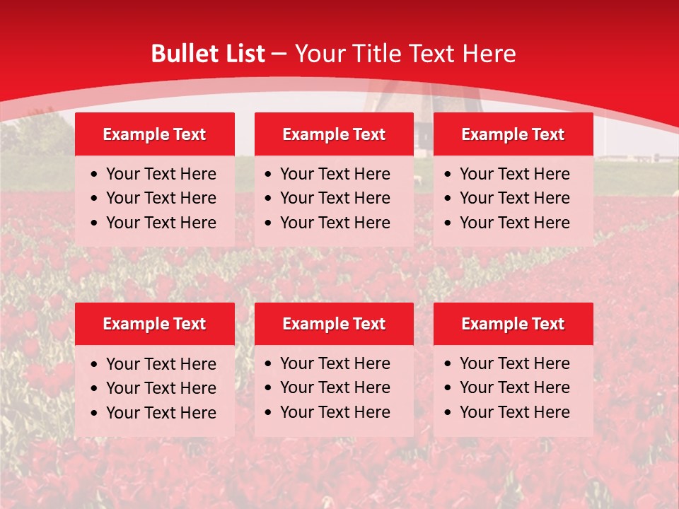 Netherlands Red Bulb PowerPoint Template