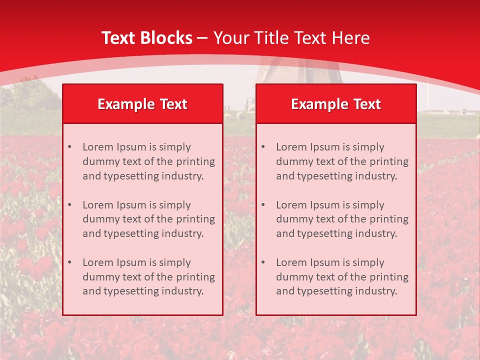 Netherlands Red Bulb PowerPoint Template