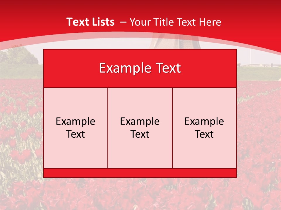 Netherlands Red Bulb PowerPoint Template