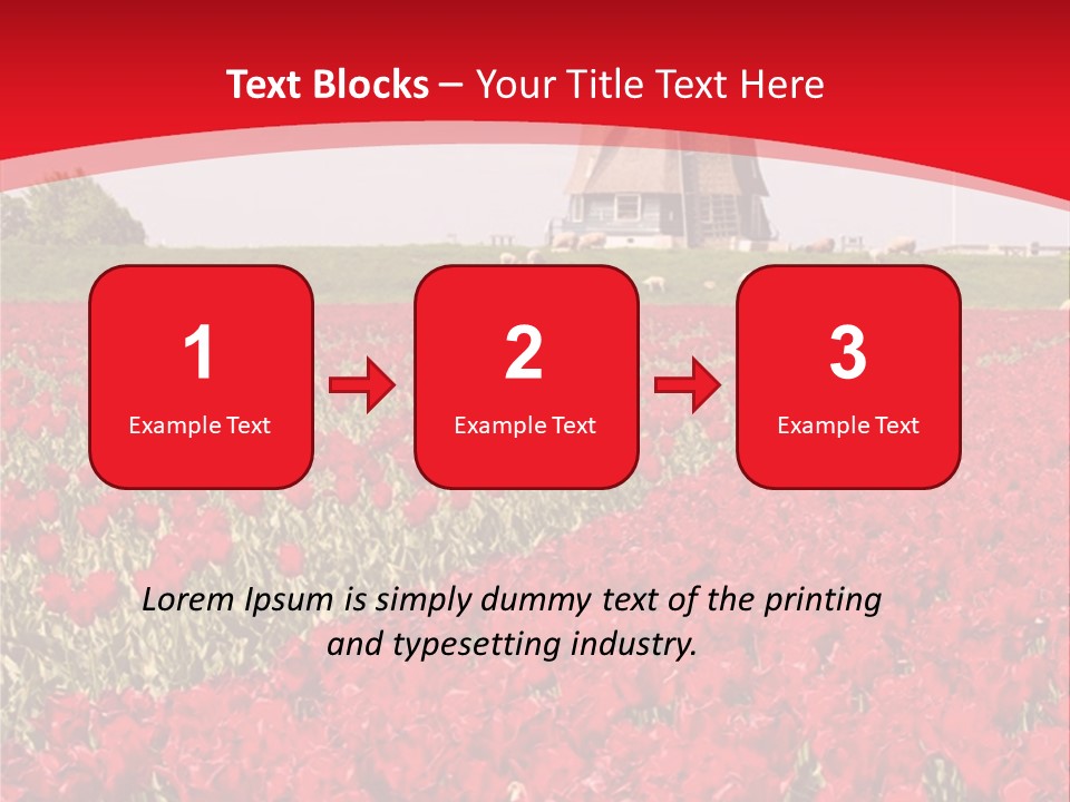 Netherlands Red Bulb PowerPoint Template