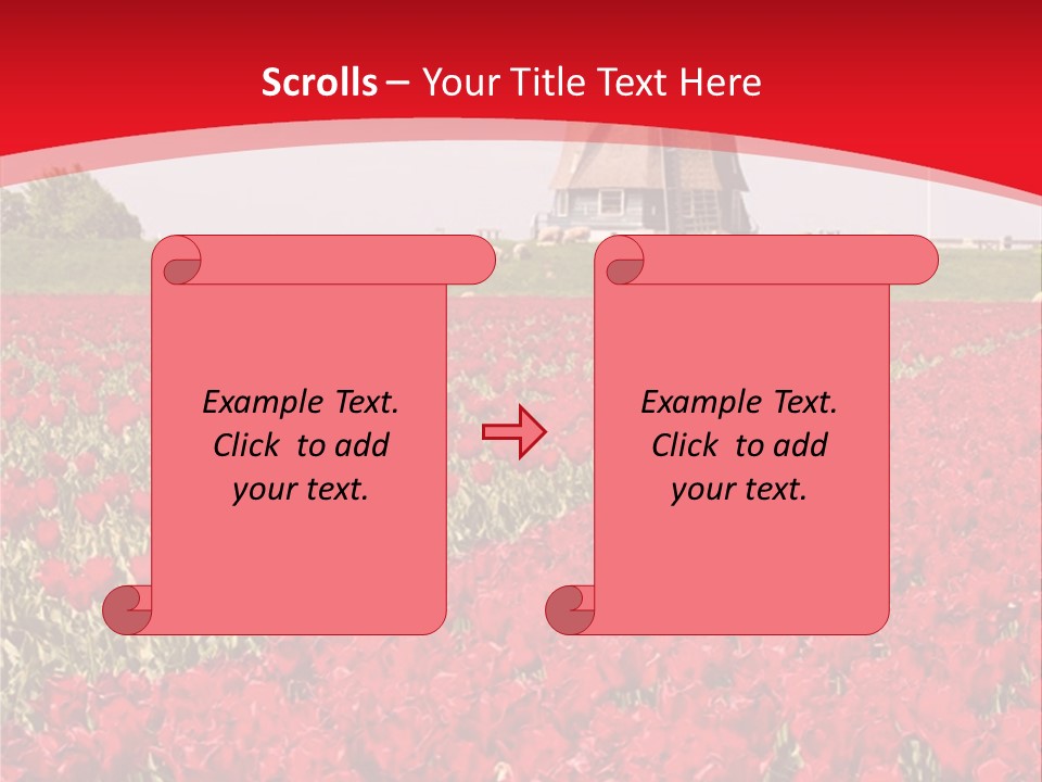 Netherlands Red Bulb PowerPoint Template