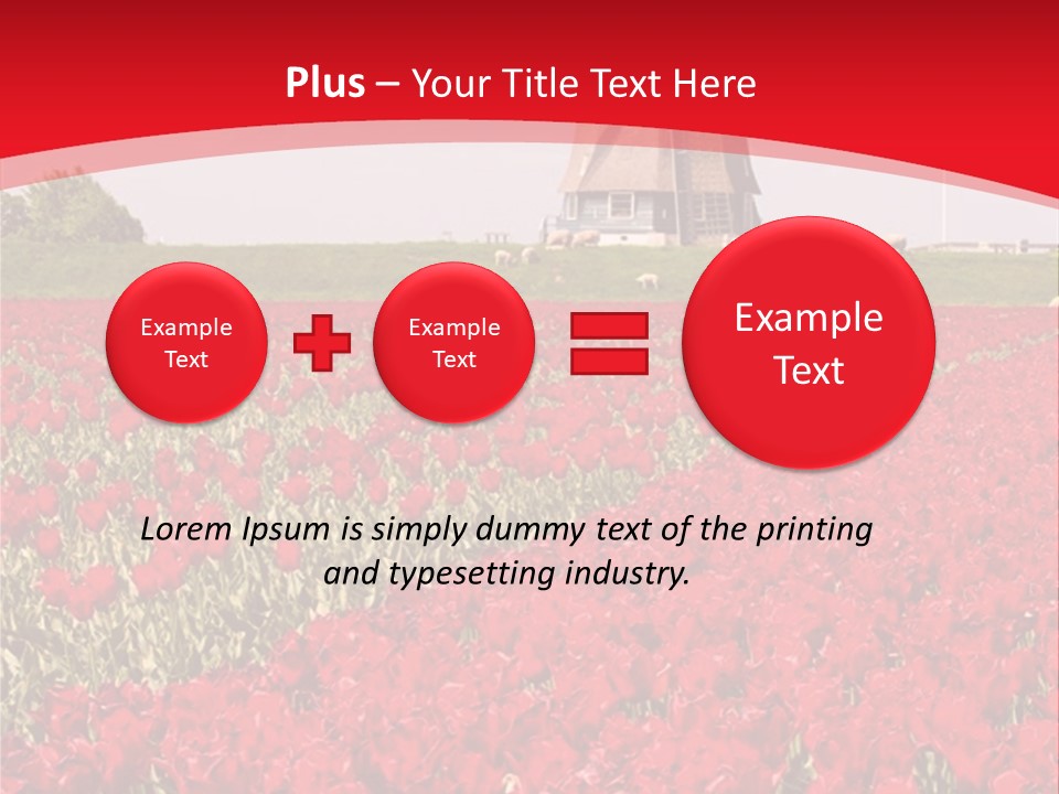 Netherlands Red Bulb PowerPoint Template