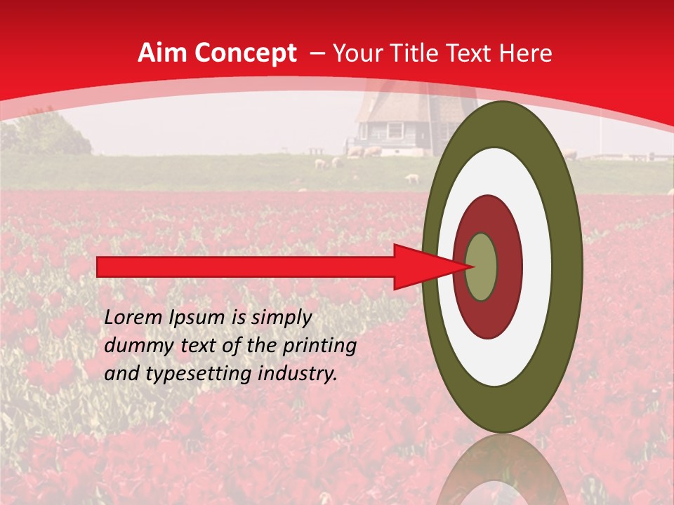 Netherlands Red Bulb PowerPoint Template