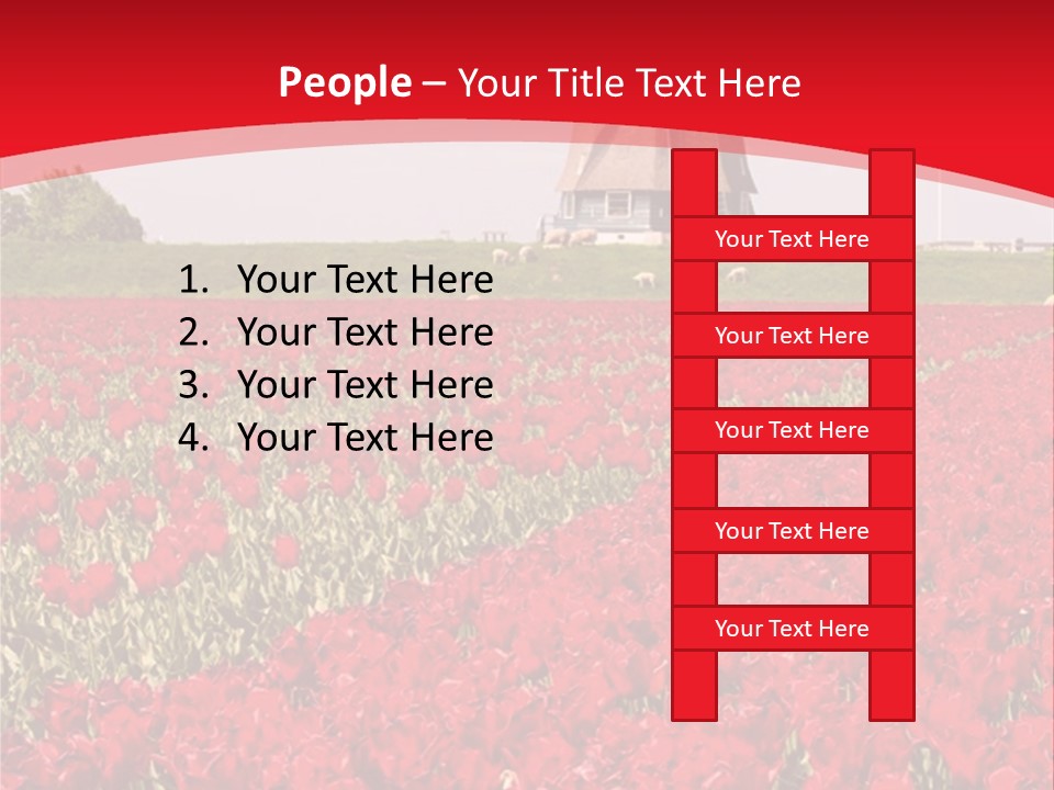 Netherlands Red Bulb PowerPoint Template