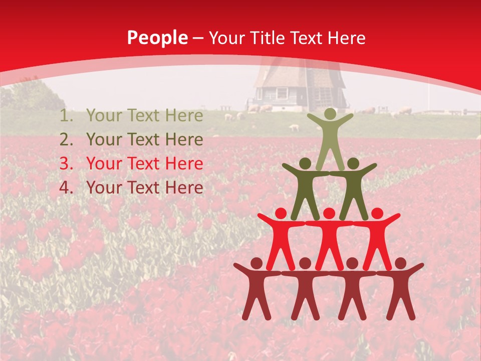Netherlands Red Bulb PowerPoint Template