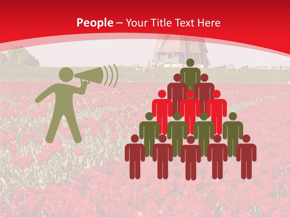 Netherlands Red Bulb PowerPoint Template