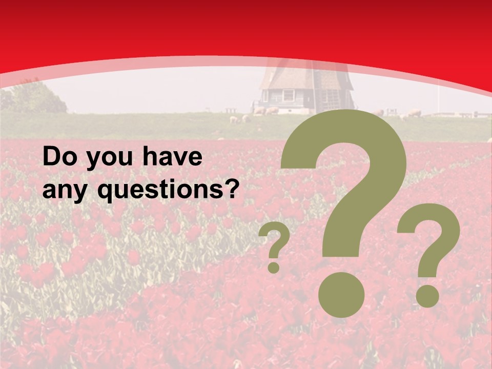 Netherlands Red Bulb PowerPoint Template