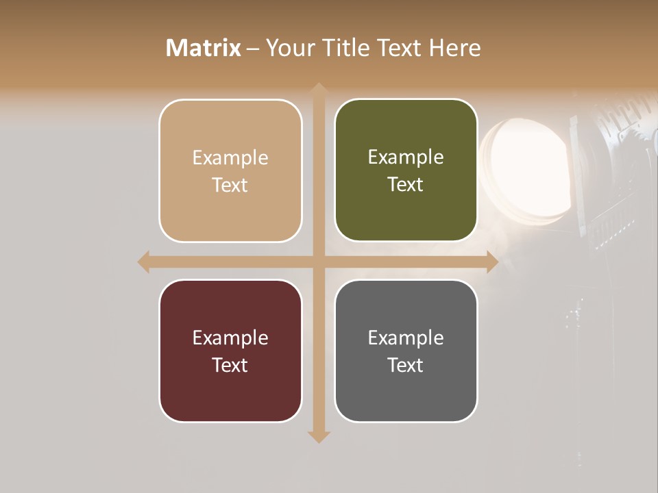 Lamp Cinema Vintage PowerPoint Template