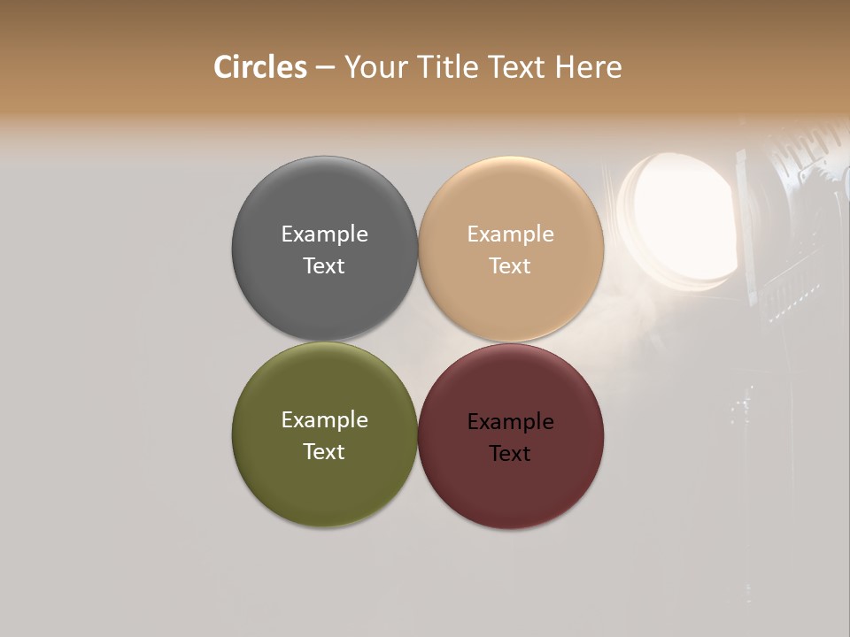 Lamp Cinema Vintage PowerPoint Template