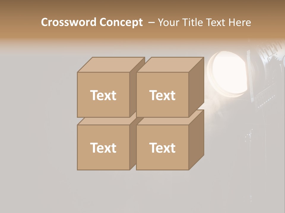 Lamp Cinema Vintage PowerPoint Template