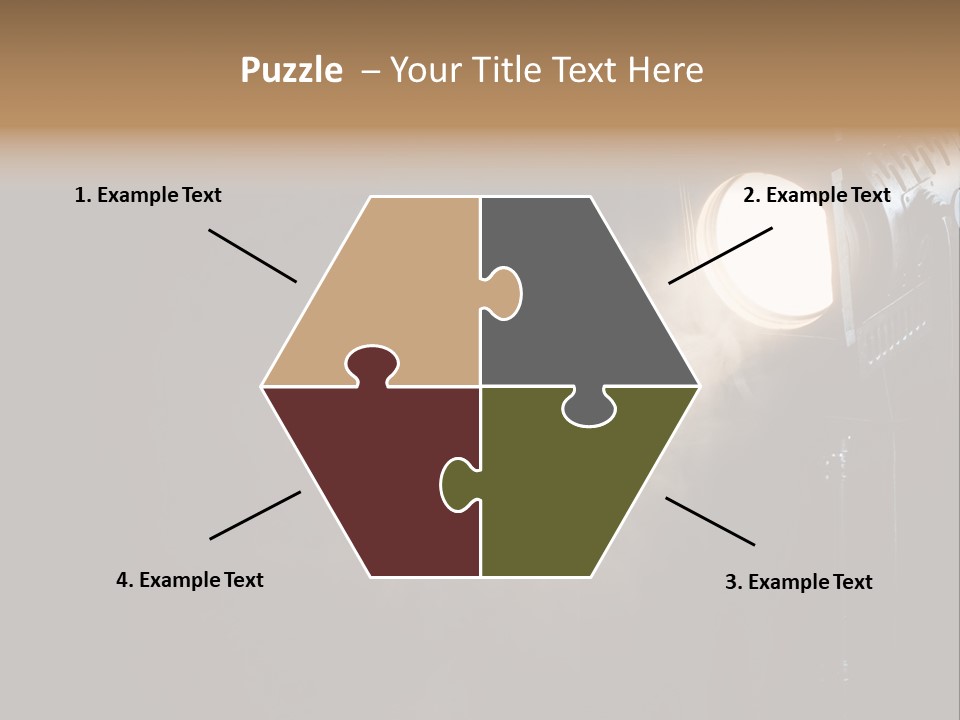 Lamp Cinema Vintage PowerPoint Template