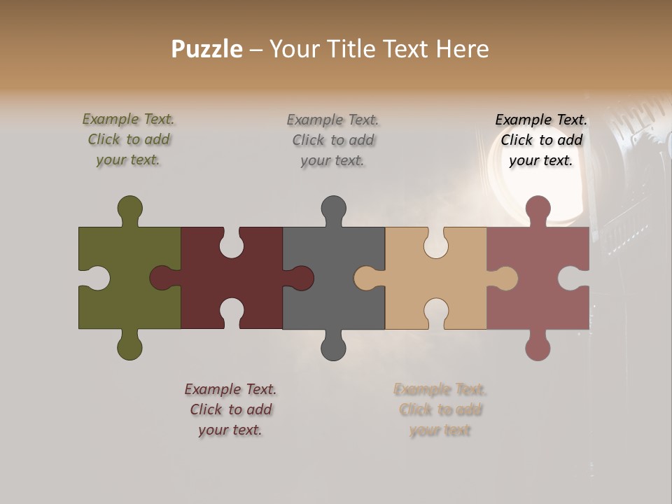 Lamp Cinema Vintage PowerPoint Template