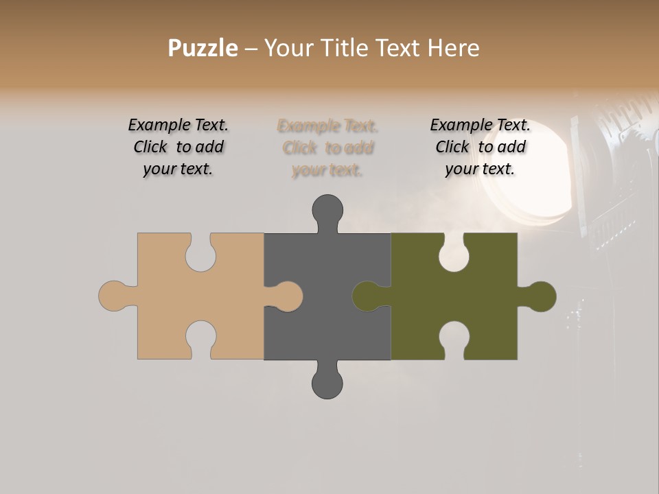 Lamp Cinema Vintage PowerPoint Template