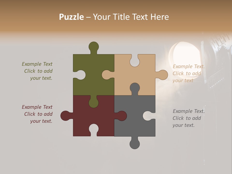 Lamp Cinema Vintage PowerPoint Template