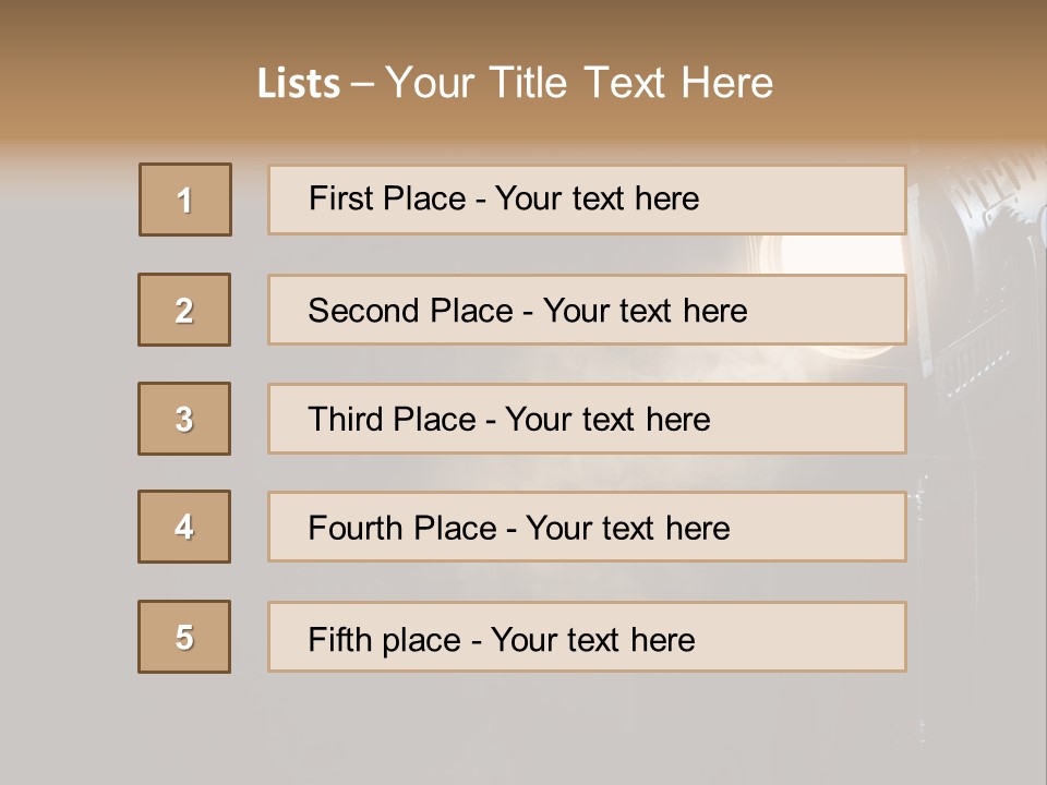 Lamp Cinema Vintage PowerPoint Template