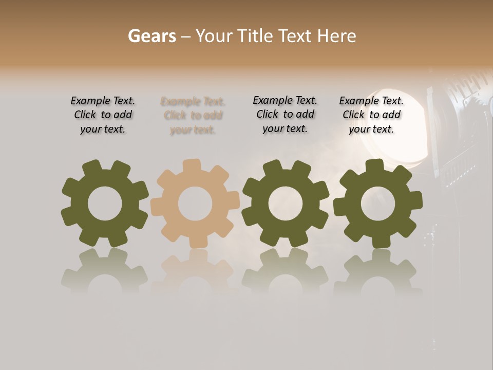 Lamp Cinema Vintage PowerPoint Template