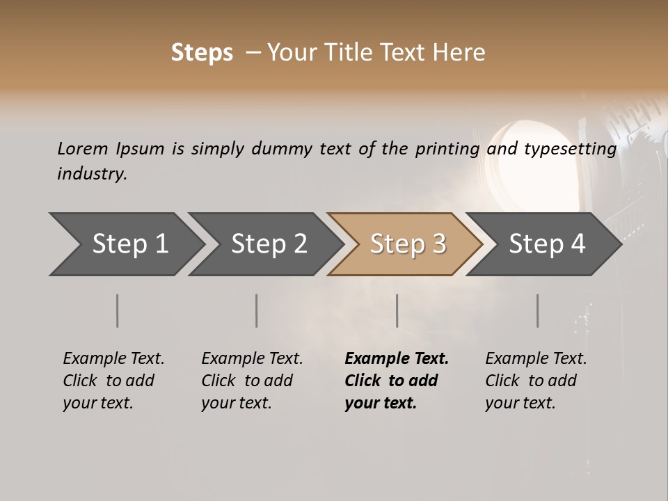 Lamp Cinema Vintage PowerPoint Template