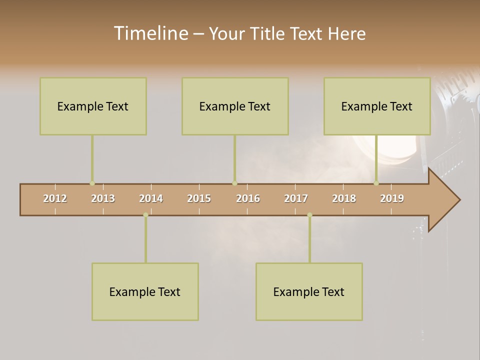Lamp Cinema Vintage PowerPoint Template