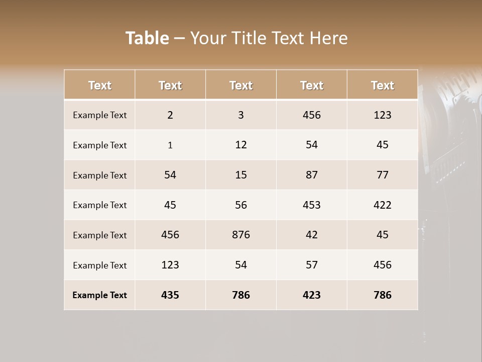 Lamp Cinema Vintage PowerPoint Template