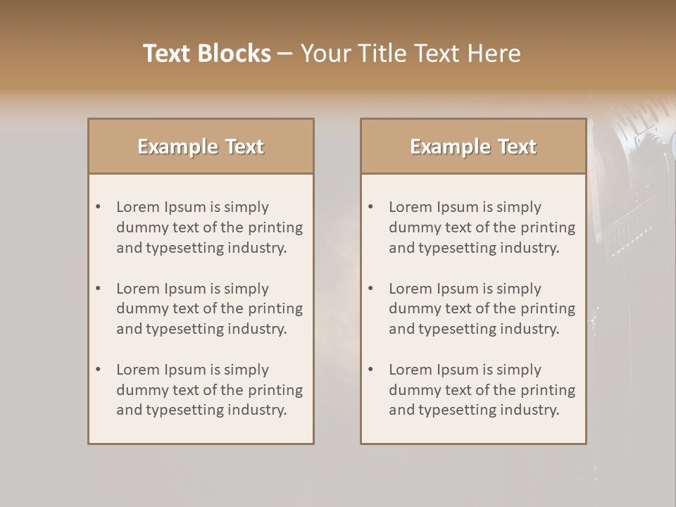Lamp Cinema Vintage PowerPoint Template