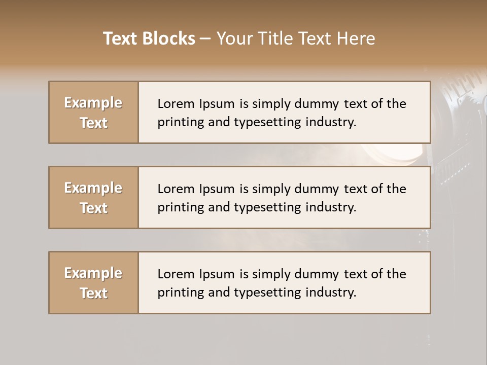 Lamp Cinema Vintage PowerPoint Template