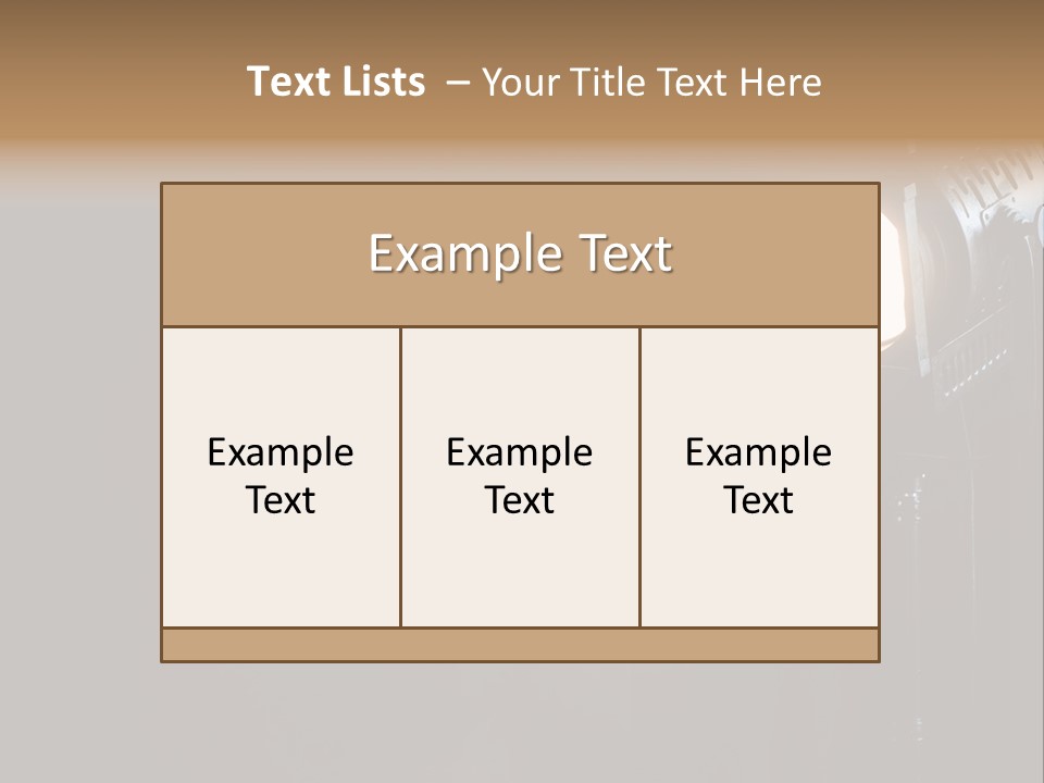 Lamp Cinema Vintage PowerPoint Template