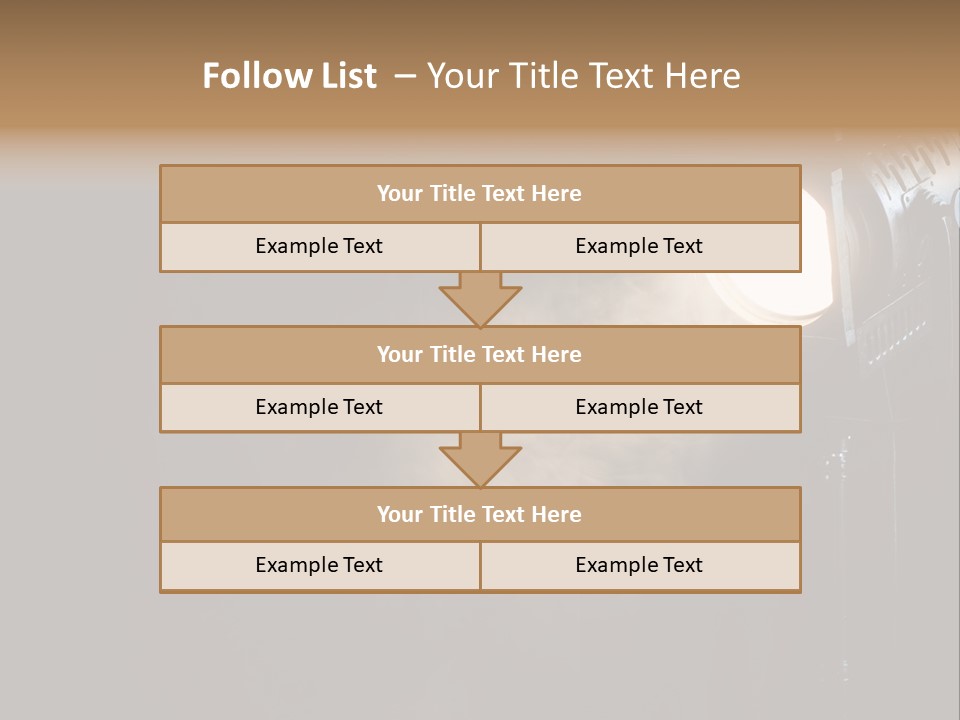 Lamp Cinema Vintage PowerPoint Template