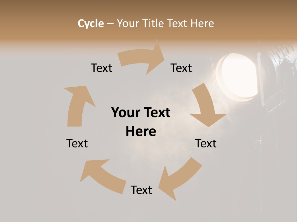 Lamp Cinema Vintage PowerPoint Template