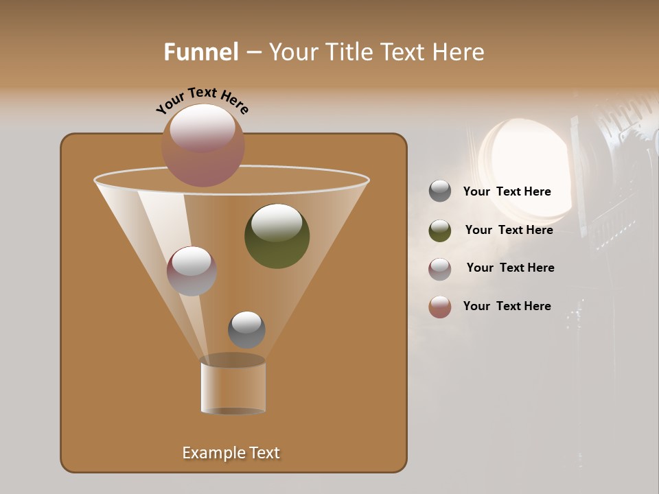 Lamp Cinema Vintage PowerPoint Template