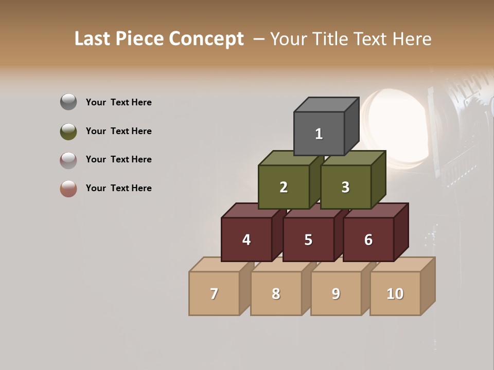 Lamp Cinema Vintage PowerPoint Template