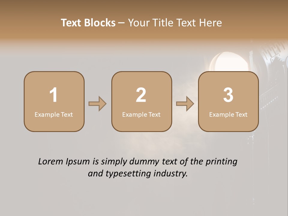Lamp Cinema Vintage PowerPoint Template