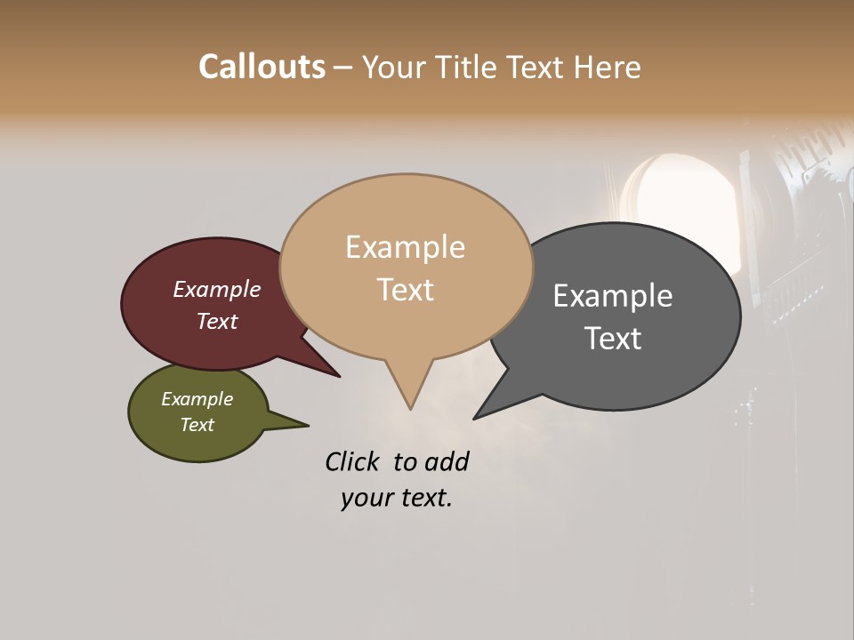 Lamp Cinema Vintage PowerPoint Template