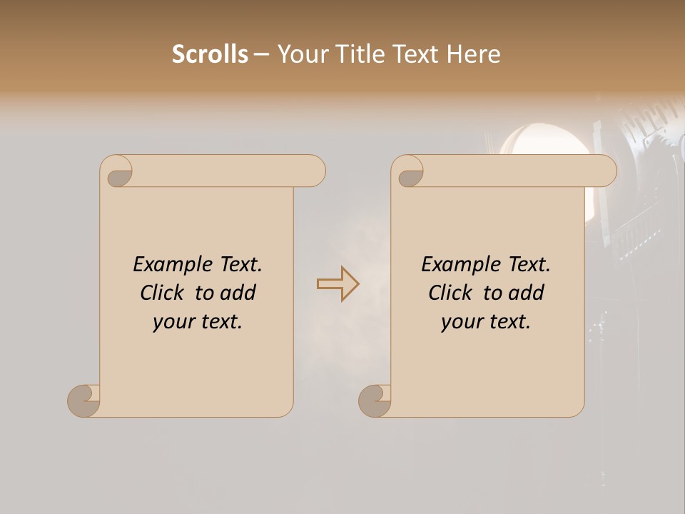 Lamp Cinema Vintage PowerPoint Template